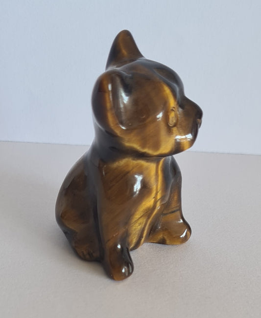 Figurine Bouledogue Œil de tigre n°46