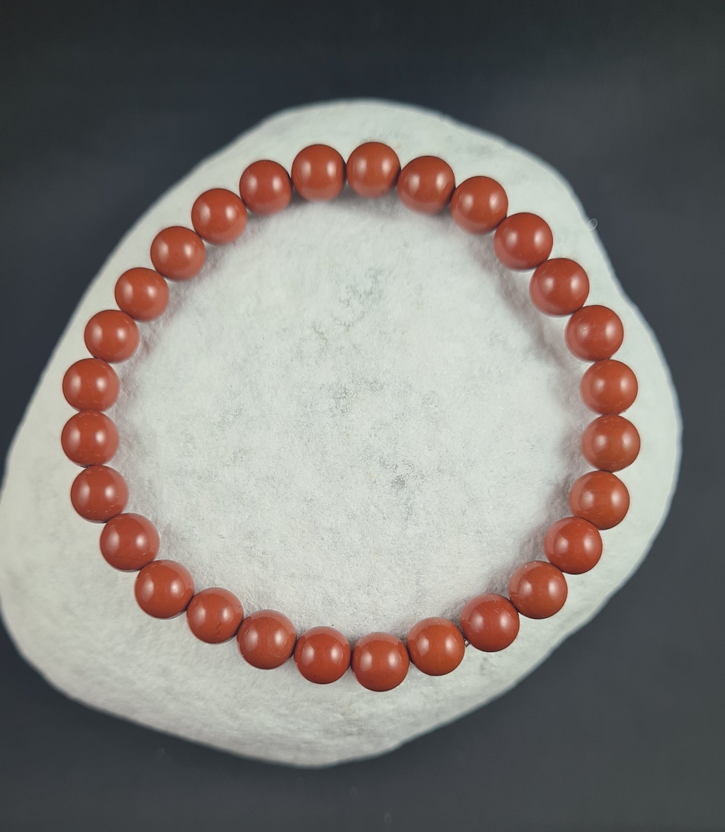 Bracelet Jaspe rouge 6mm
