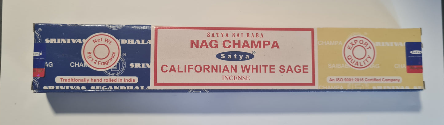 Encens bâtons Satya Nag Champa California White Sage