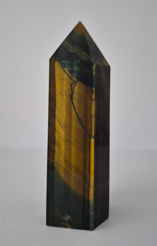 Pointe polie Œil de tigre avec Œil de faucon 8,7cm / n°36