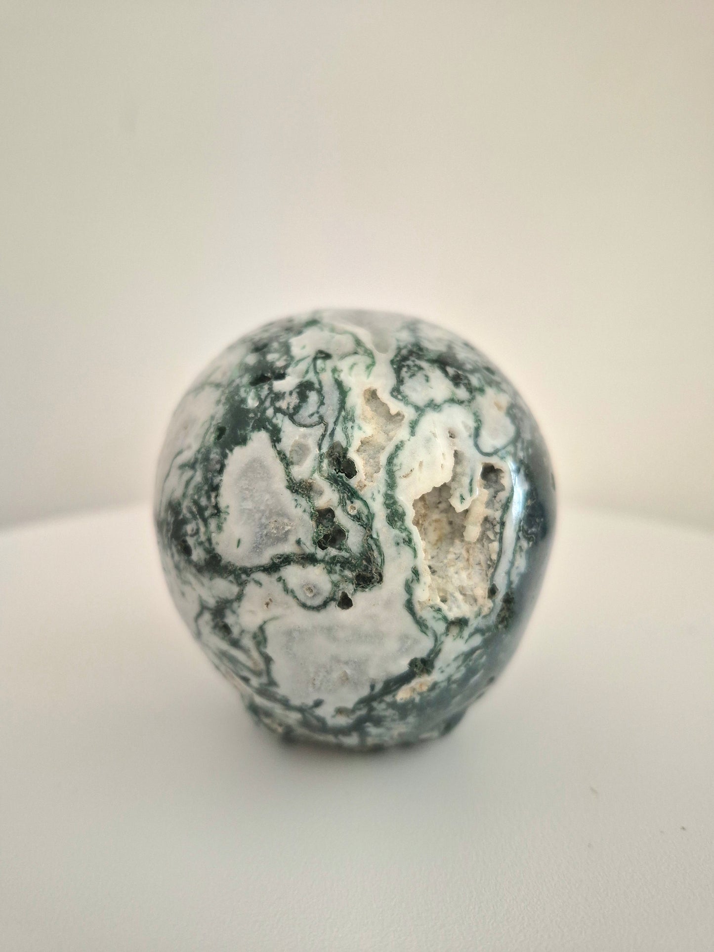 Crâne Agate mousse 7cm / n°10