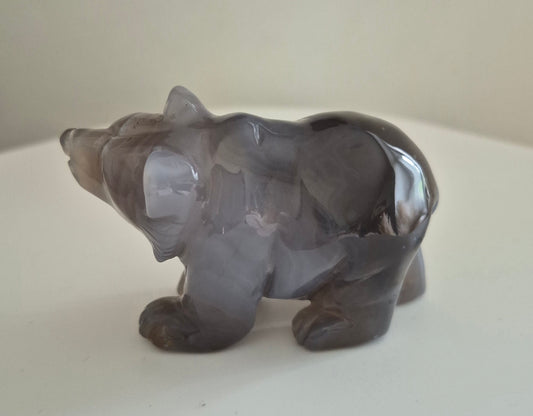 Ours avec druse en Agate n°156