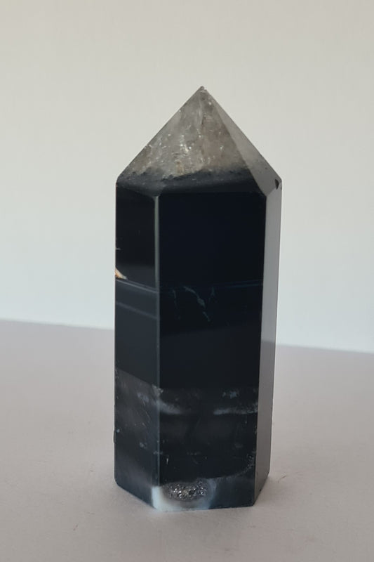 Pointe polie Agate noire n°13