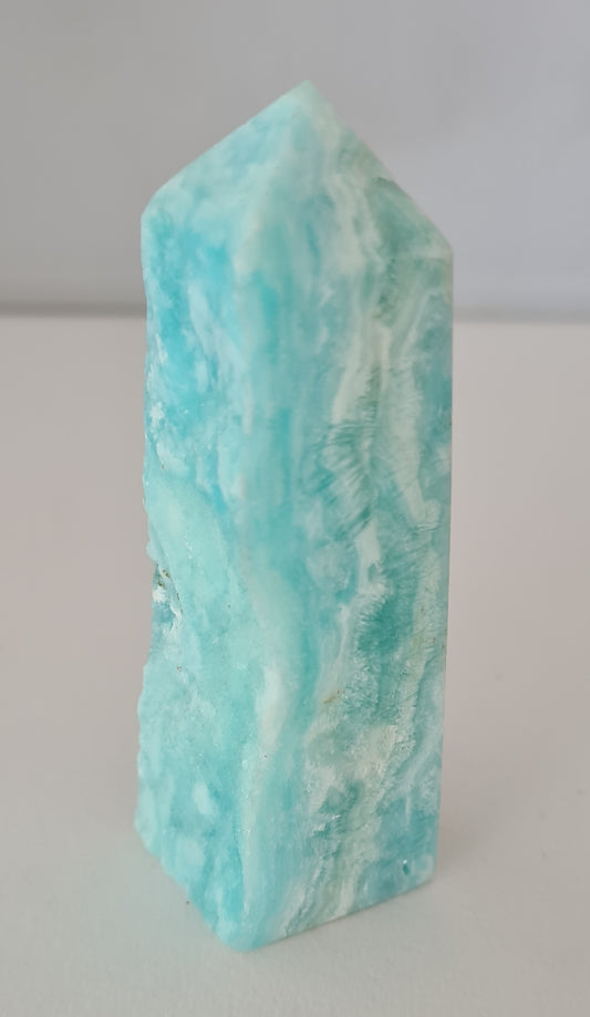 Pointe semi polie aragonite bleue n°15