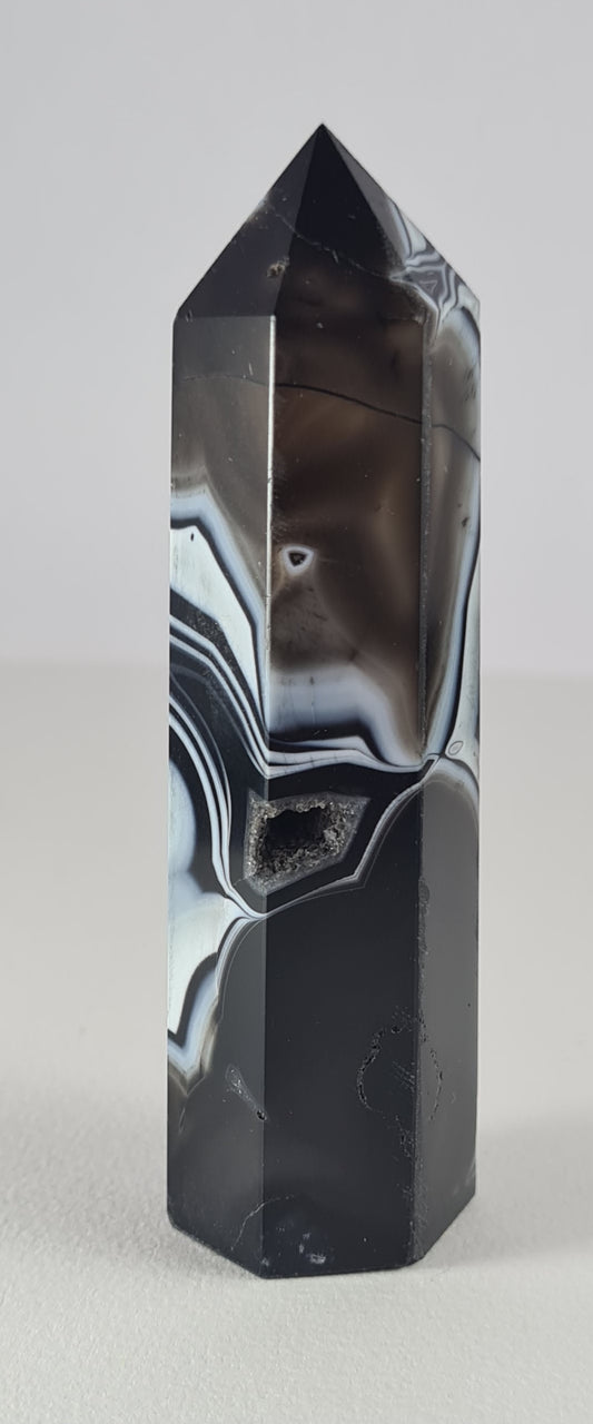 Pointe polie Agate noire n°12