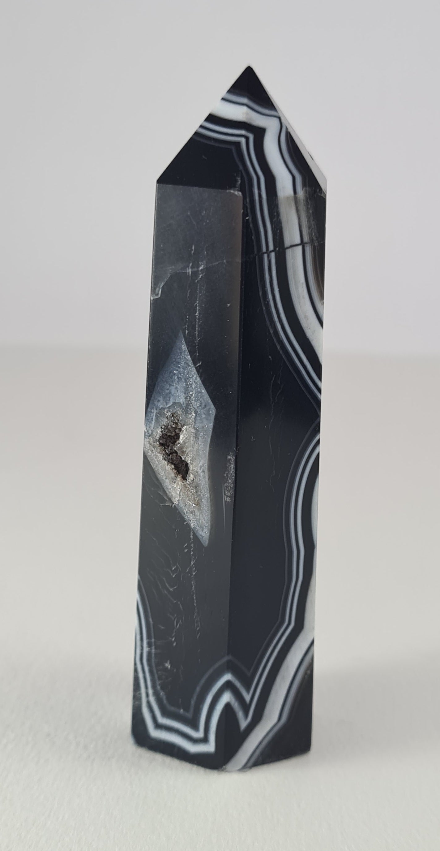 Pointe polie Agate noire n°12