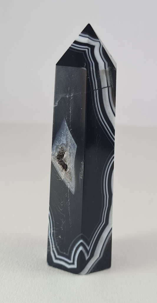 Pointe polie Agate noire n°12