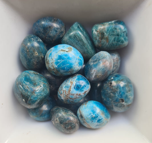 Pierre roulée Apatite bleue