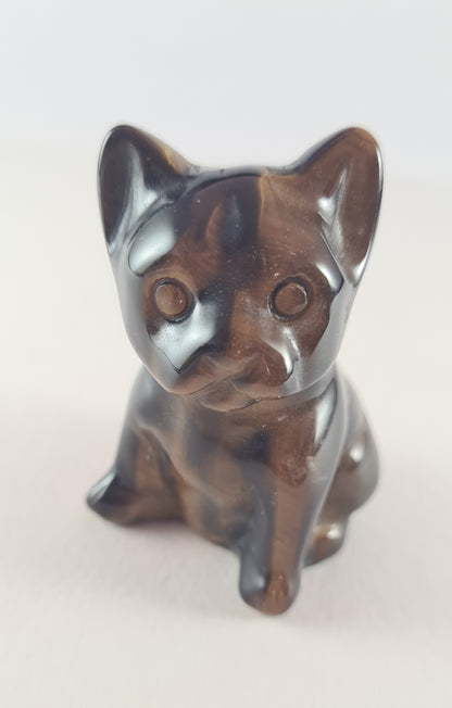 Figurine Bouledogue Œil de tigre n°45