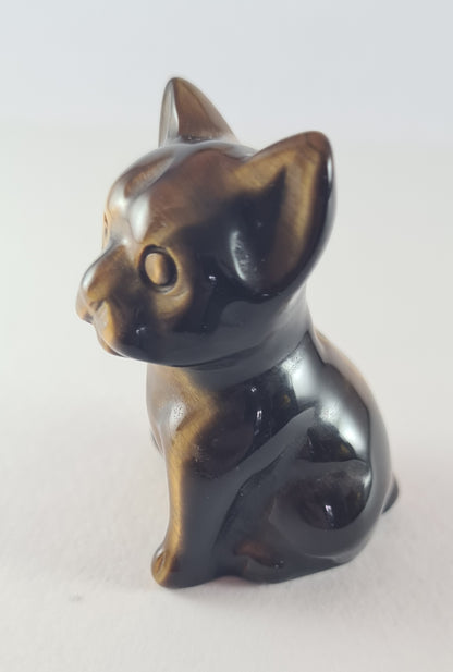 Figurine Bouledogue Œil de tigre n°45