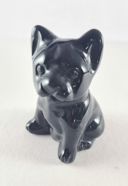 Figurine Bouledogue Obsidienne n°49