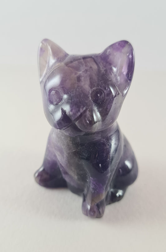 Figurine Bulldog Améthyste n°13