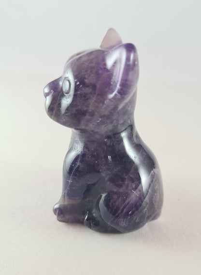 Figurine Bouledogue Améthyste / n°47