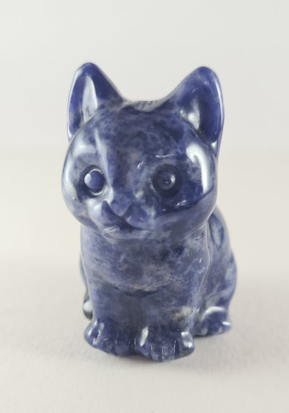 Figurine Chat Sodalite n°52