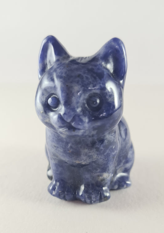 Figurine Chat Sodalite n°10