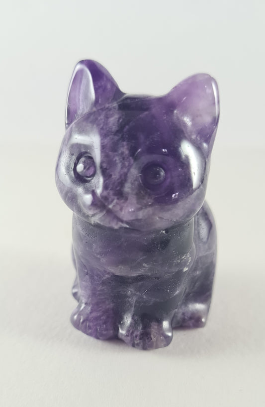 Figurine Chat Améthyste n°9