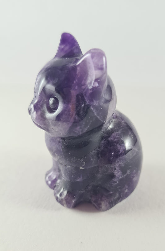 Figurine Chat Améthyste n°9