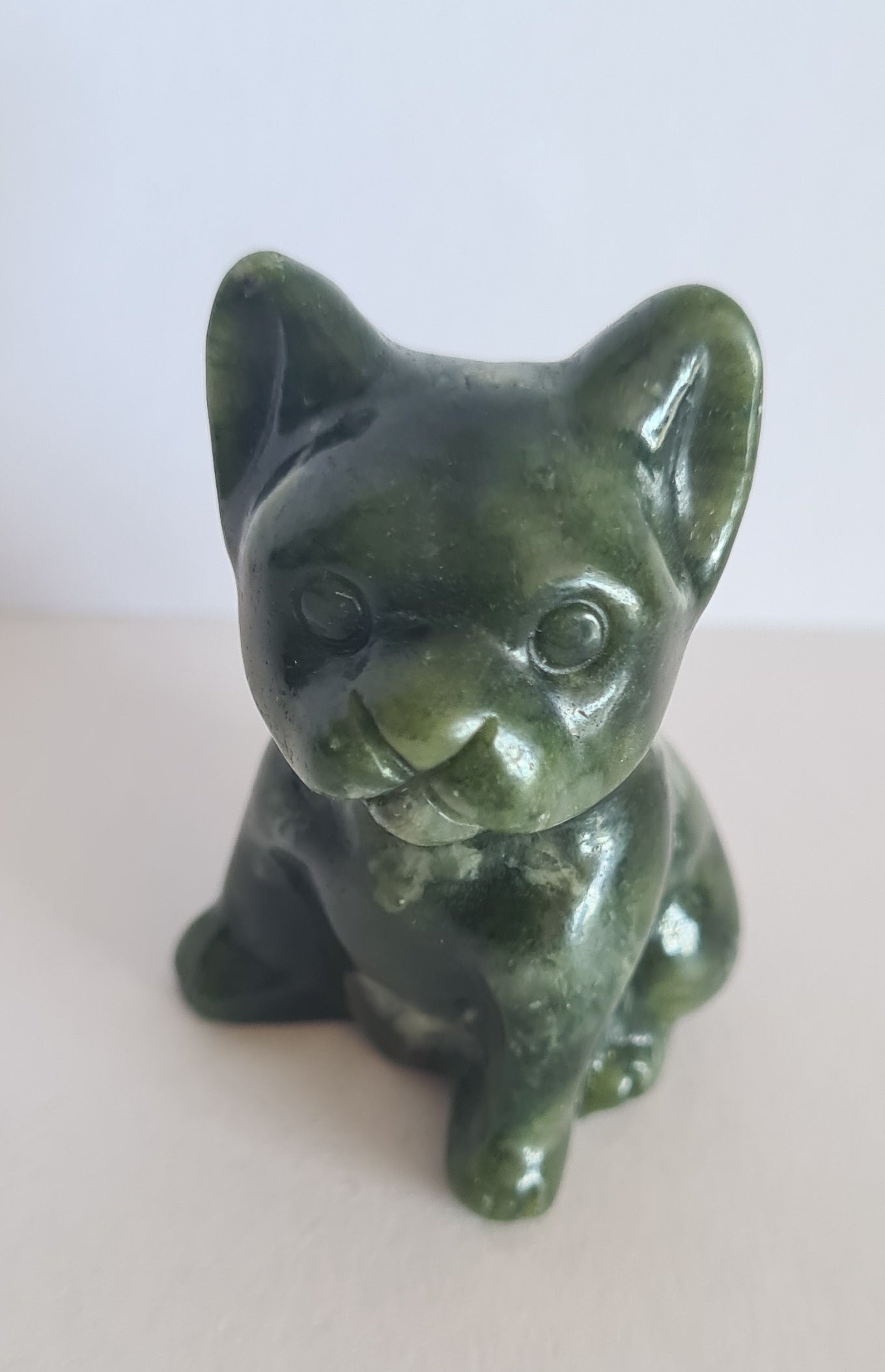 Figurine Bulldog Jade Néphrite n°27