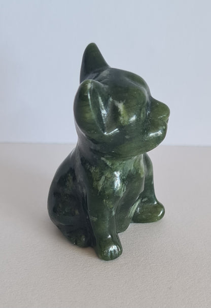Figurine Bouledogue Jade Néphrite / n°50