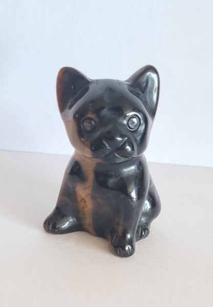 Figurine Bouledogue Œil de tigre n°46