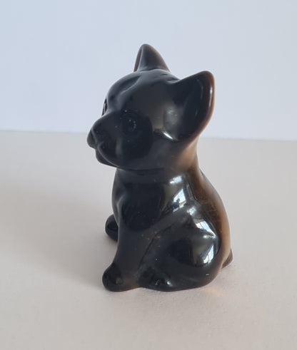 Figurine Bouledogue Œil de tigre n°46