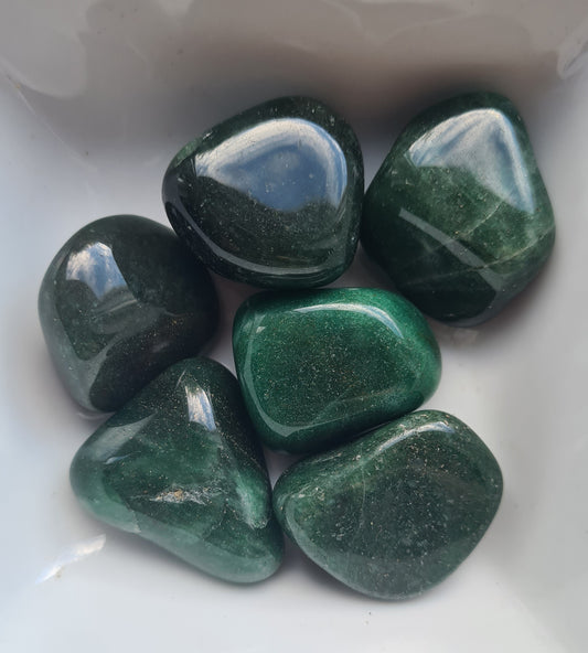 Pierre roulée Aventurine verte