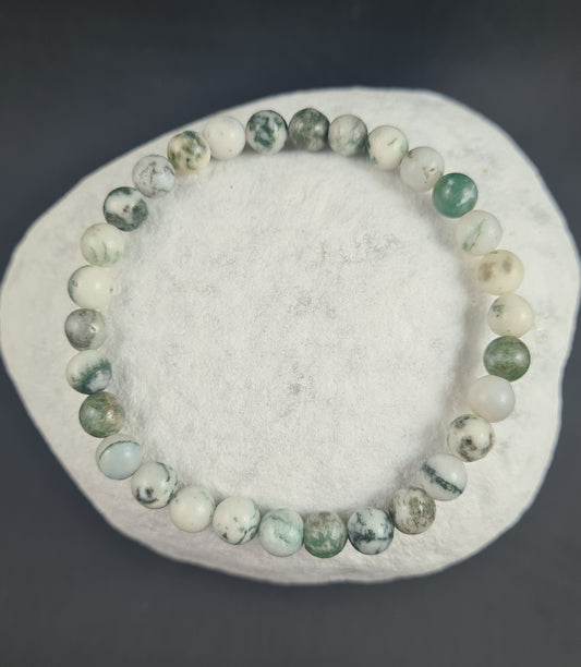 Bracelet Agate arbre 6mm