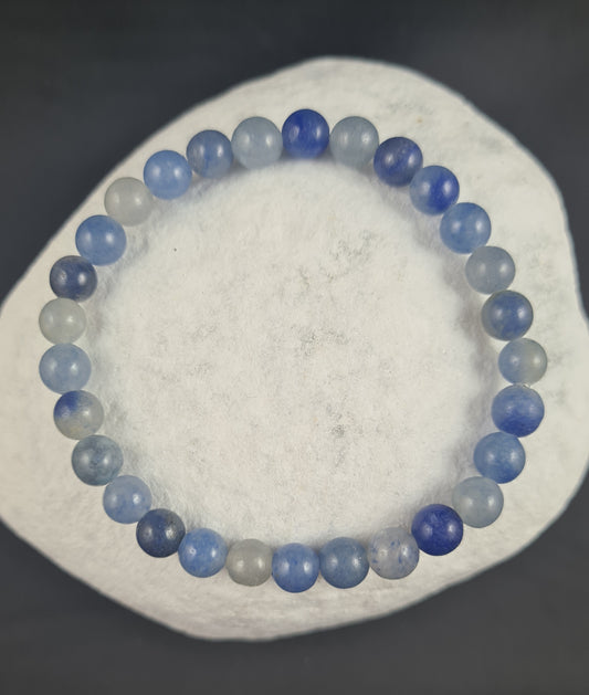 Bracelet Aventurine bleue 6mm