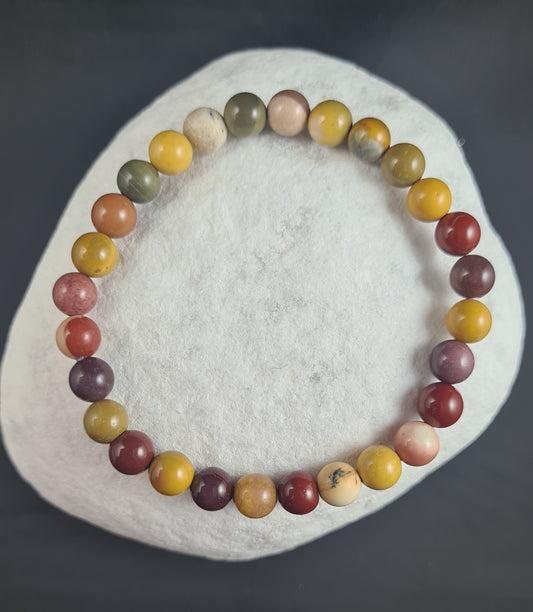 Bracelet Jaspe Mokaïte 6mm