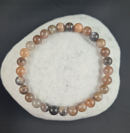 Bracelet Pierre de lune 6mm