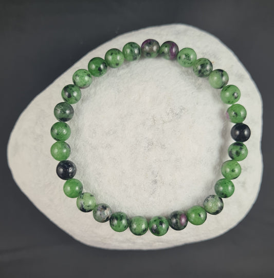 Bracelet Rubis zoisite 6mm
