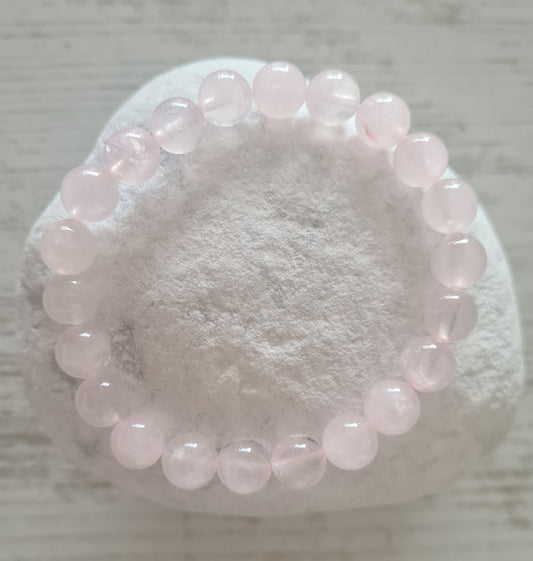 Bracelet Quartz rose 8mm