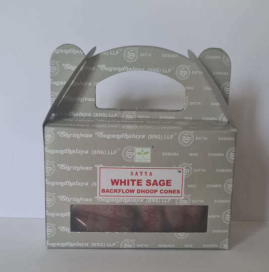 Encens cônes backflow Satya White sage
