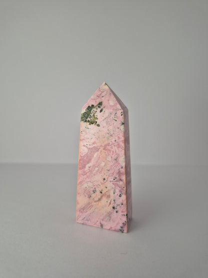 Pointe Tour Polie Rhodonite 7,5cm / n°31
