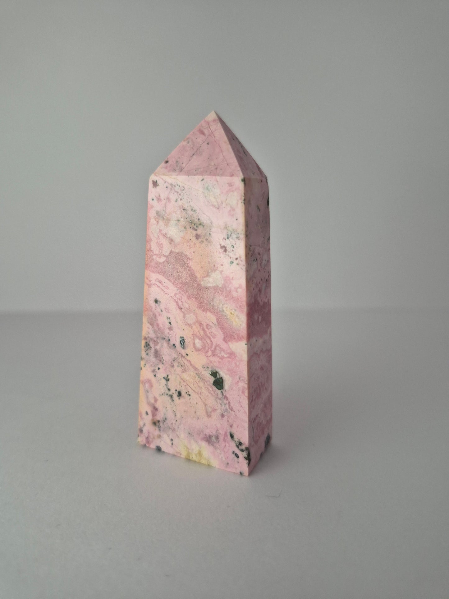 Pointe Tour Polie Rhodonite 7,5cm / n°31