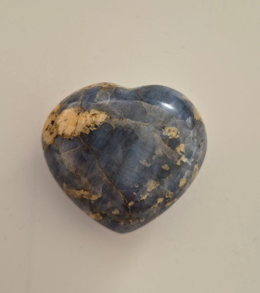 Cœur polie Opale bleue n°2