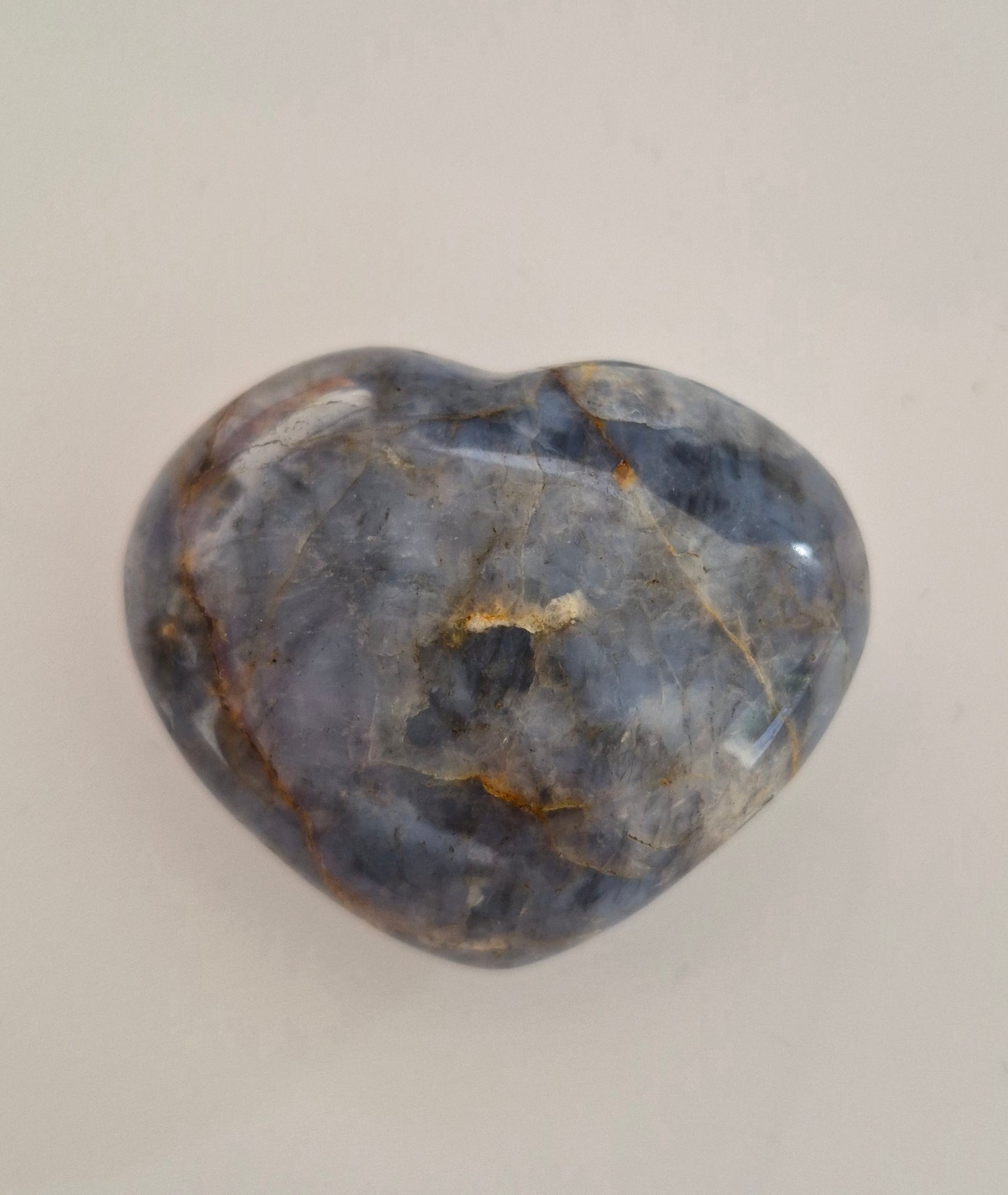 Cœur polie Opale bleue / n°1
