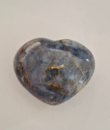 Cœur polie Opale bleue / n°1