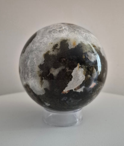 Sphère Agate mousse 9cm / n°104