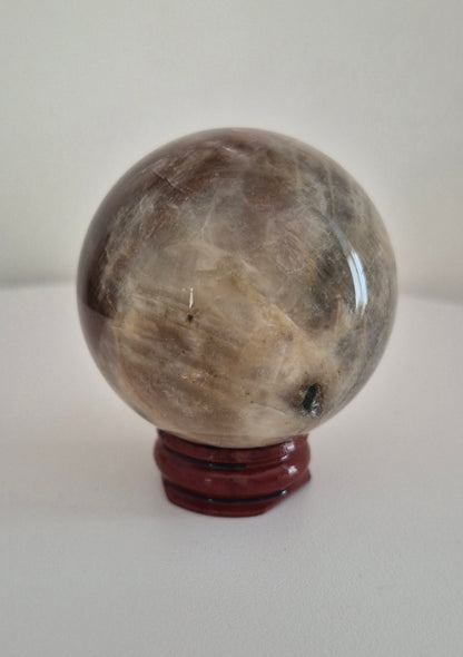 Sphère Pierre de lune noire 5,5cm / n°88