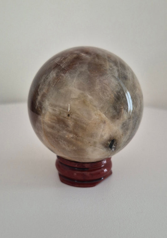 Sphère Pierre de lune noire 5,5cm / n°88