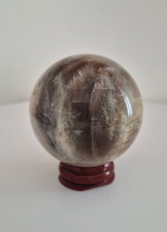Sphère Pierre de lune noire 5,5cm / n°88