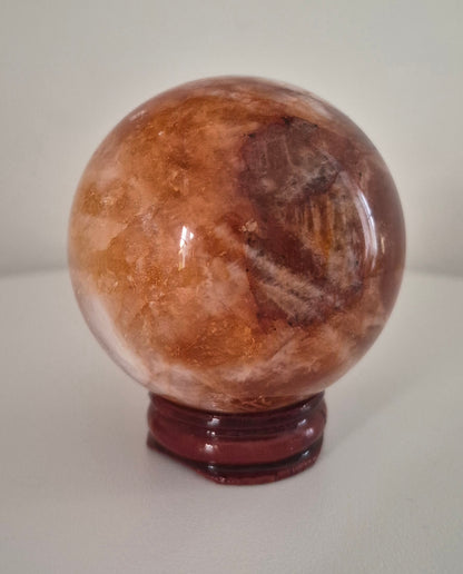 Sphère Quartz Feu 6 cm / n°72