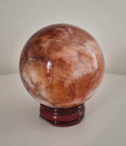 Sphère Quartz Feu 6 cm / n°72