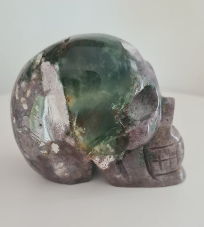 Crâne en agate mousse 7cm / n°11