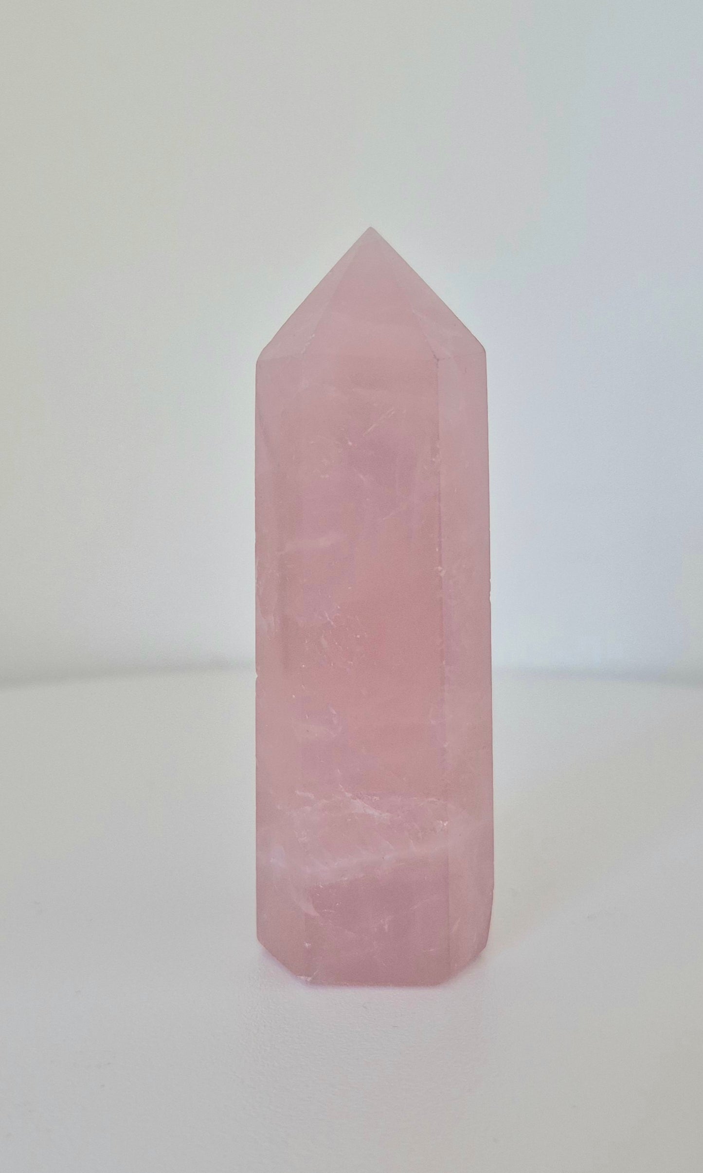 Pointe Tour Quartz rose 8cm / n°29