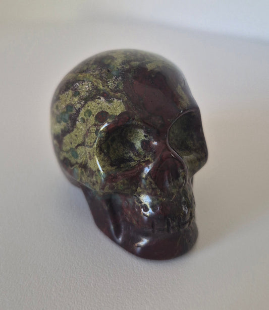 Crâne Jaspe sang de dragon 4cm / n°39