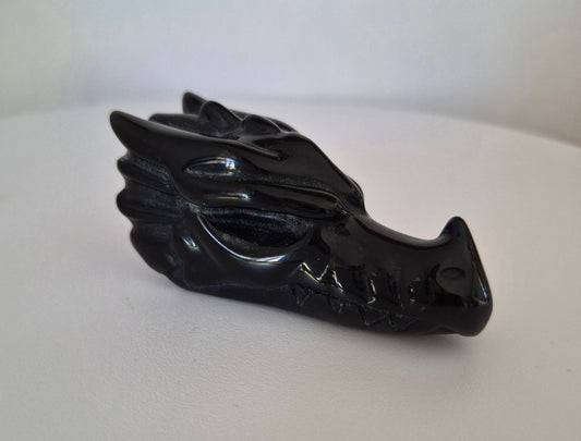 Tête de dragon Obsidienne noire / n°113