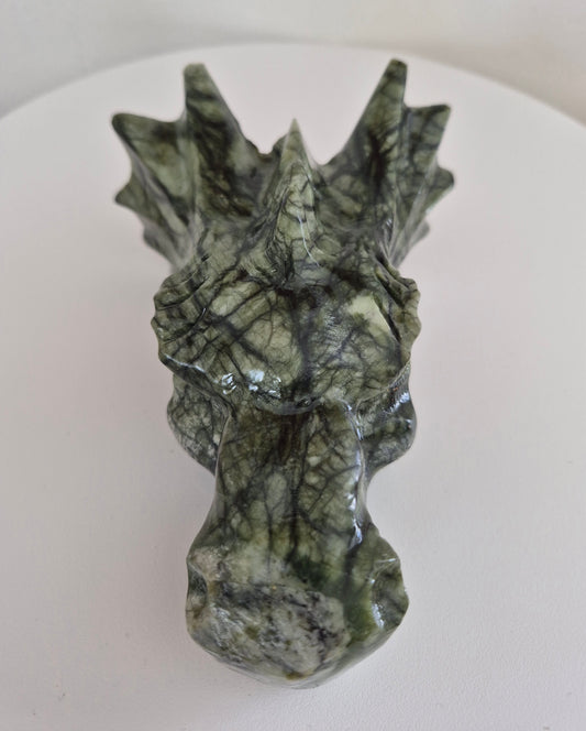 Tête de dragon Jade vert n°132