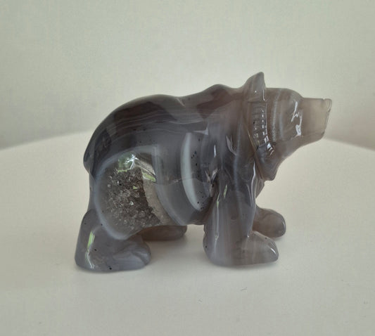 Ours avec druse en Agate n°156